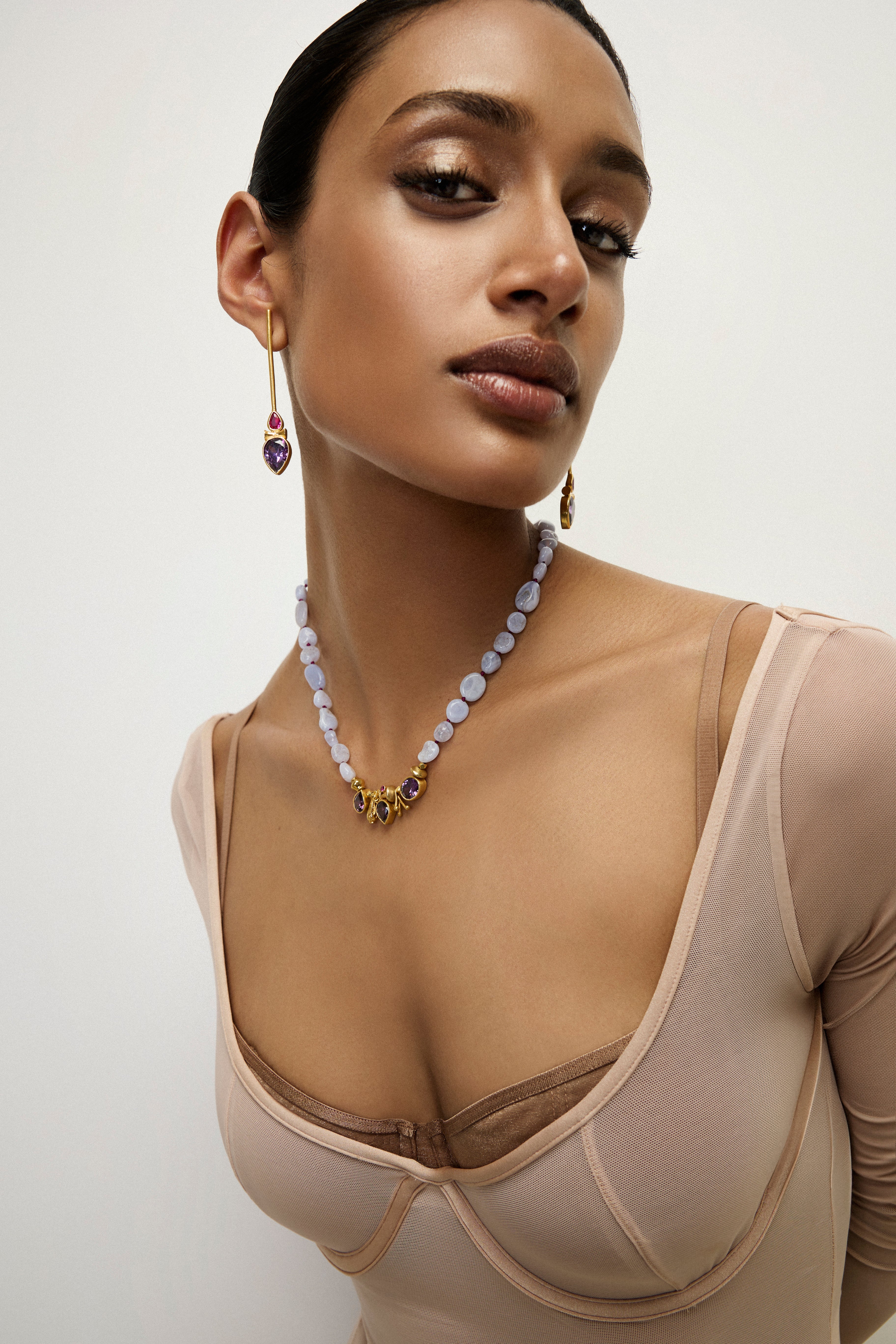 Knotty Necklace | Purple