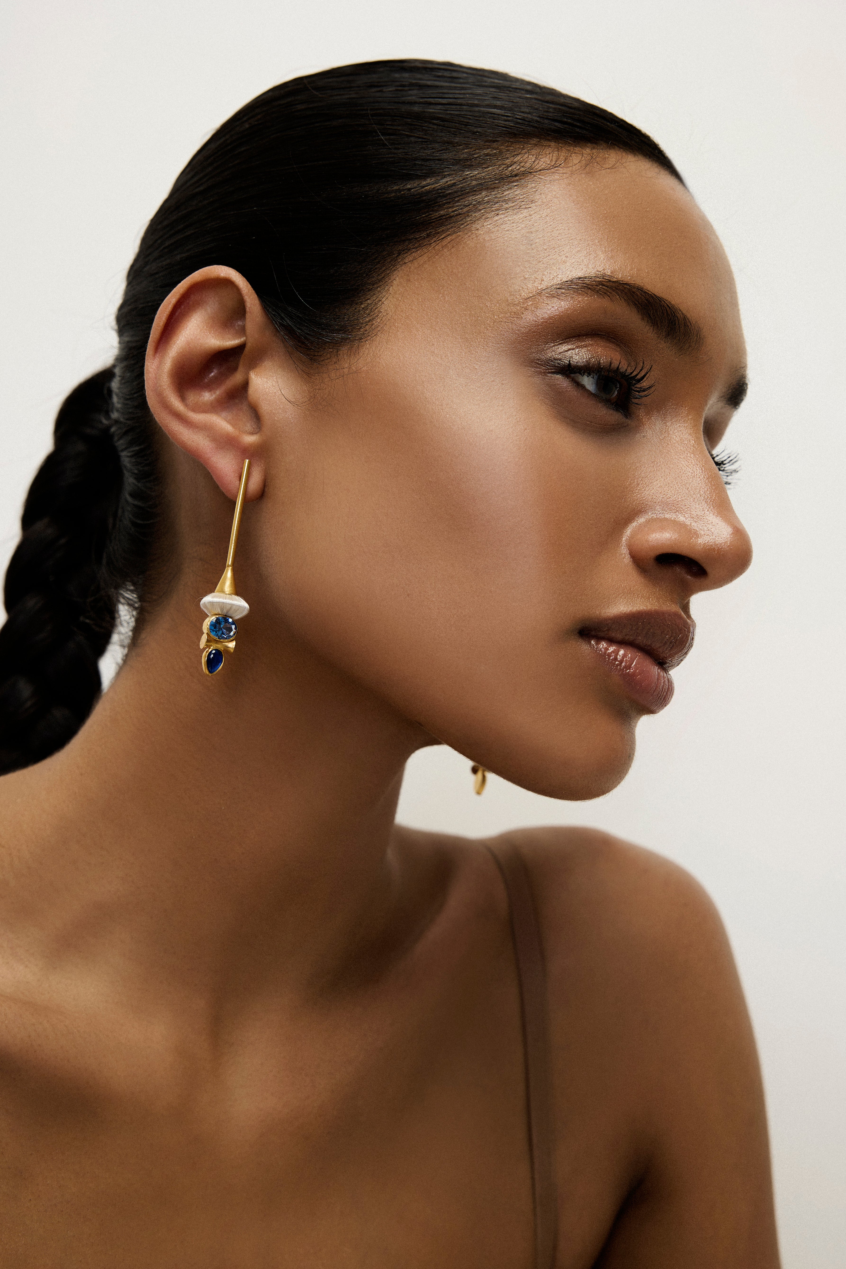 Happy Trinity Earrings | White