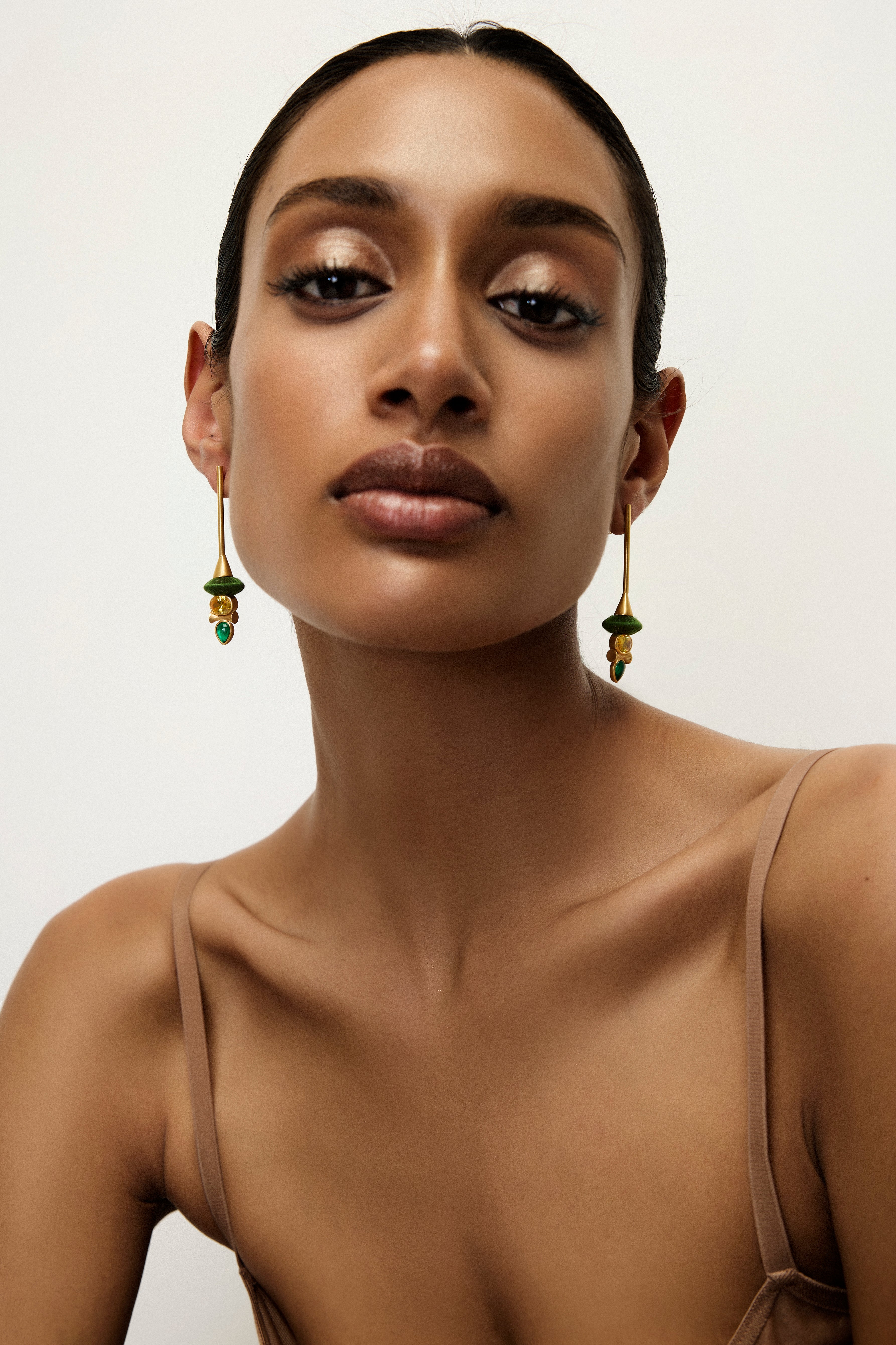 Happy Trinity Earrings | Green