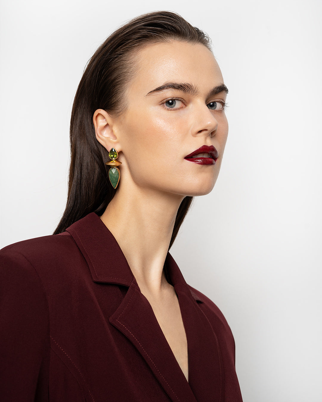 Elyse Earrings | Agate