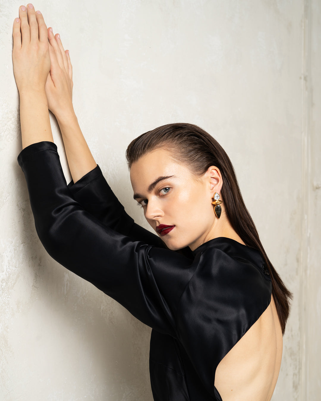 Elyse Earrings | Labradorite