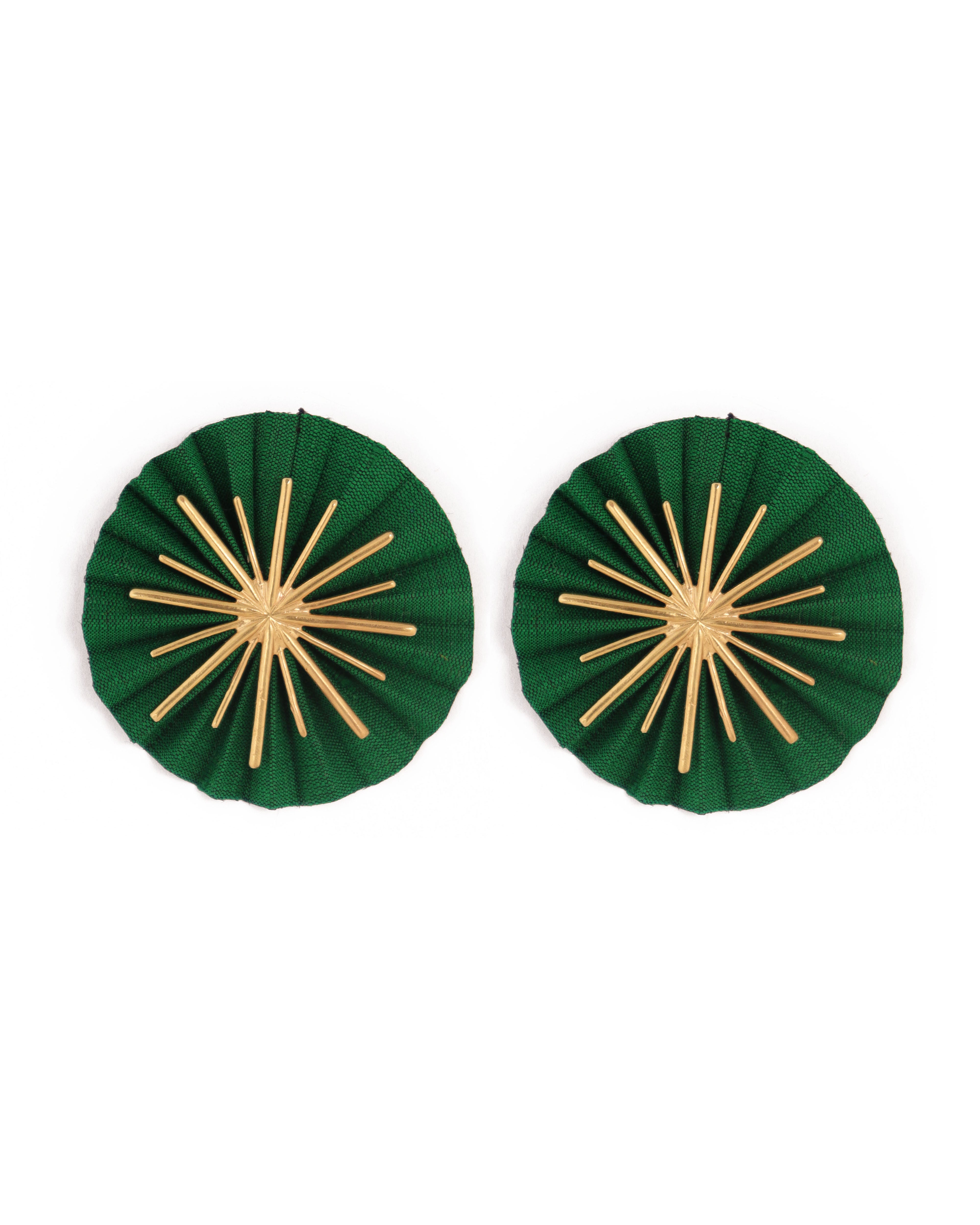 Star Earrings | Emerald Green
