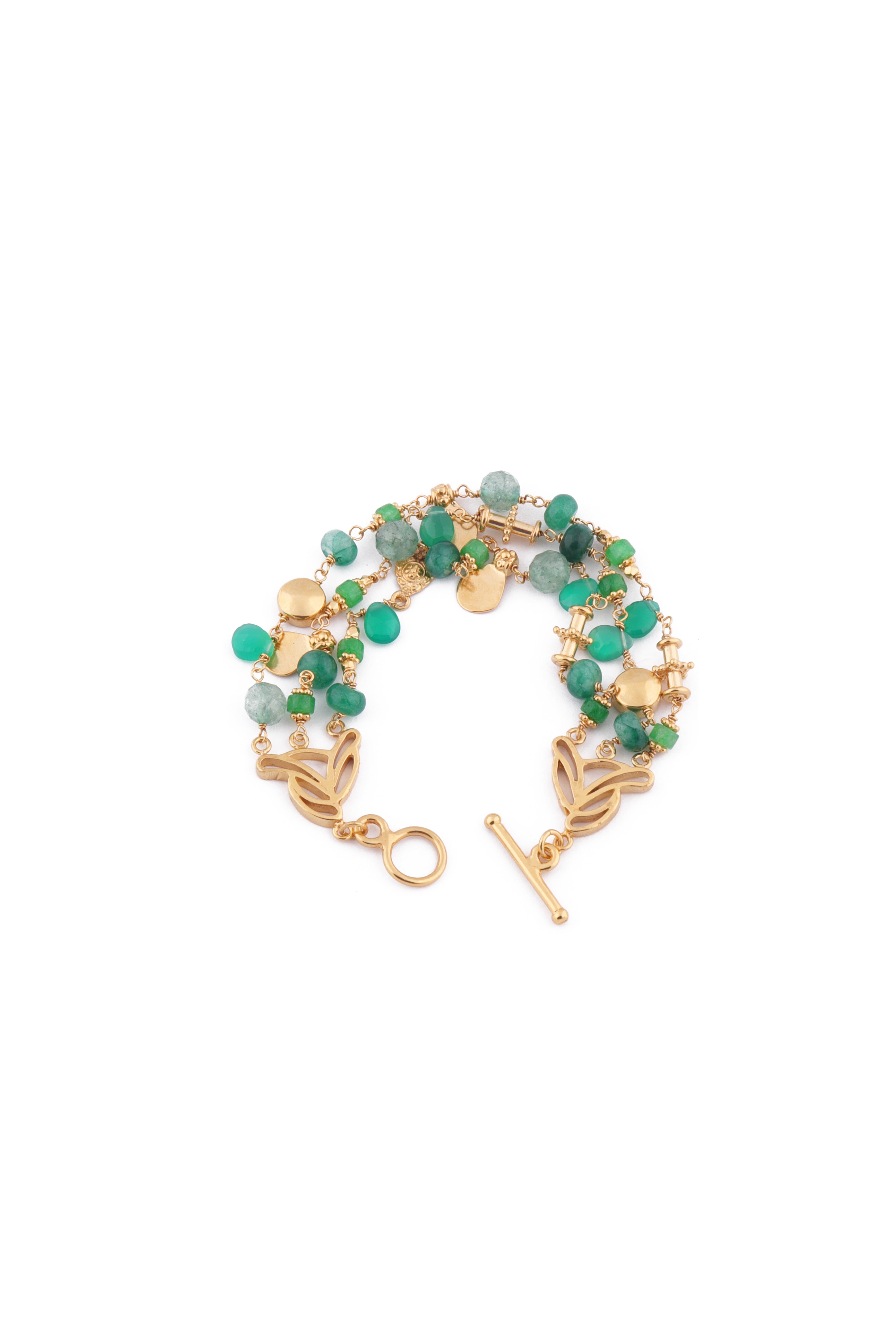 Green Twisted Bracelet