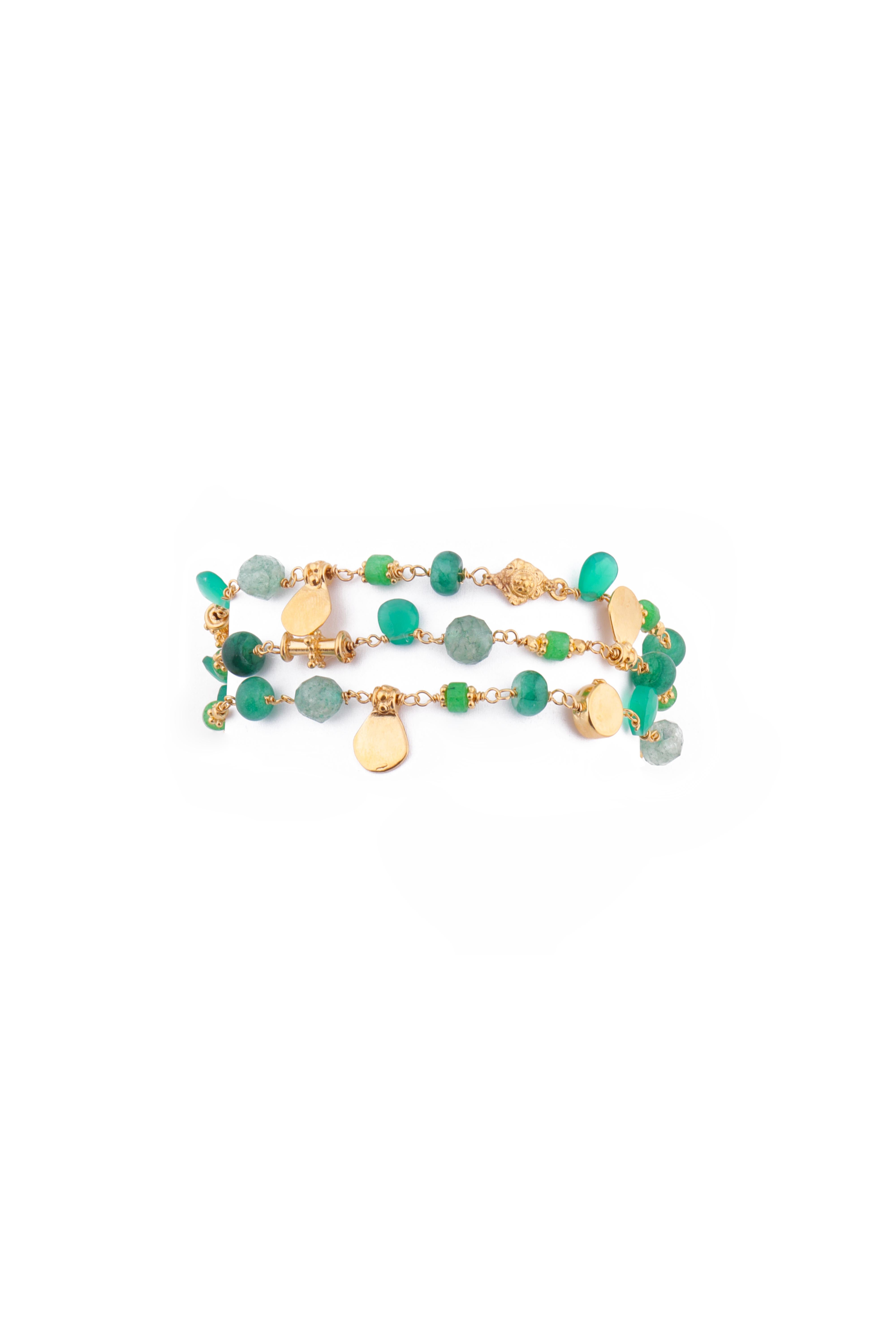 Green Twisted Bracelet
