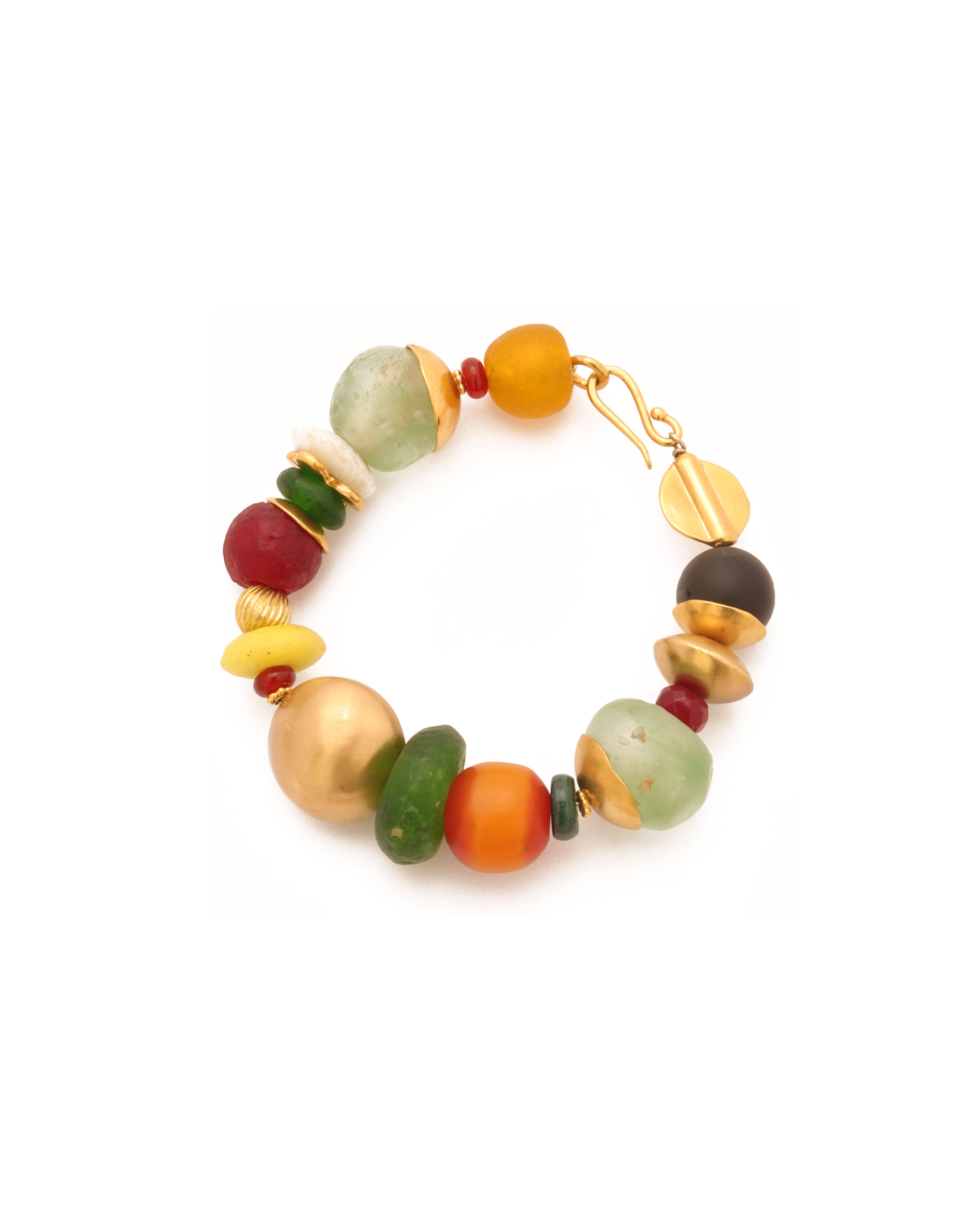 Aurora's Colours Bracelet | Green & Orange