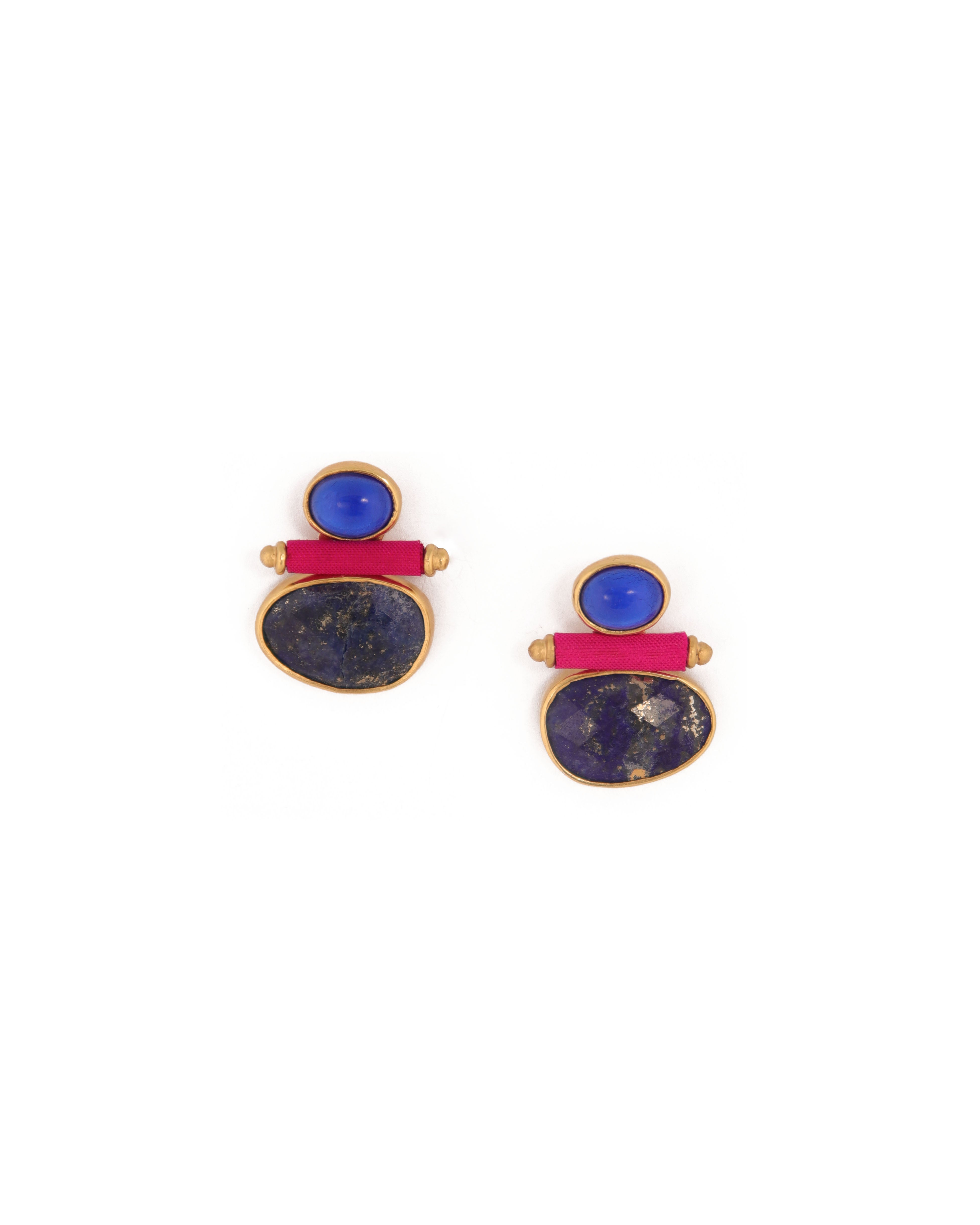 Triple Joy Earrings | Lapis Lazuli