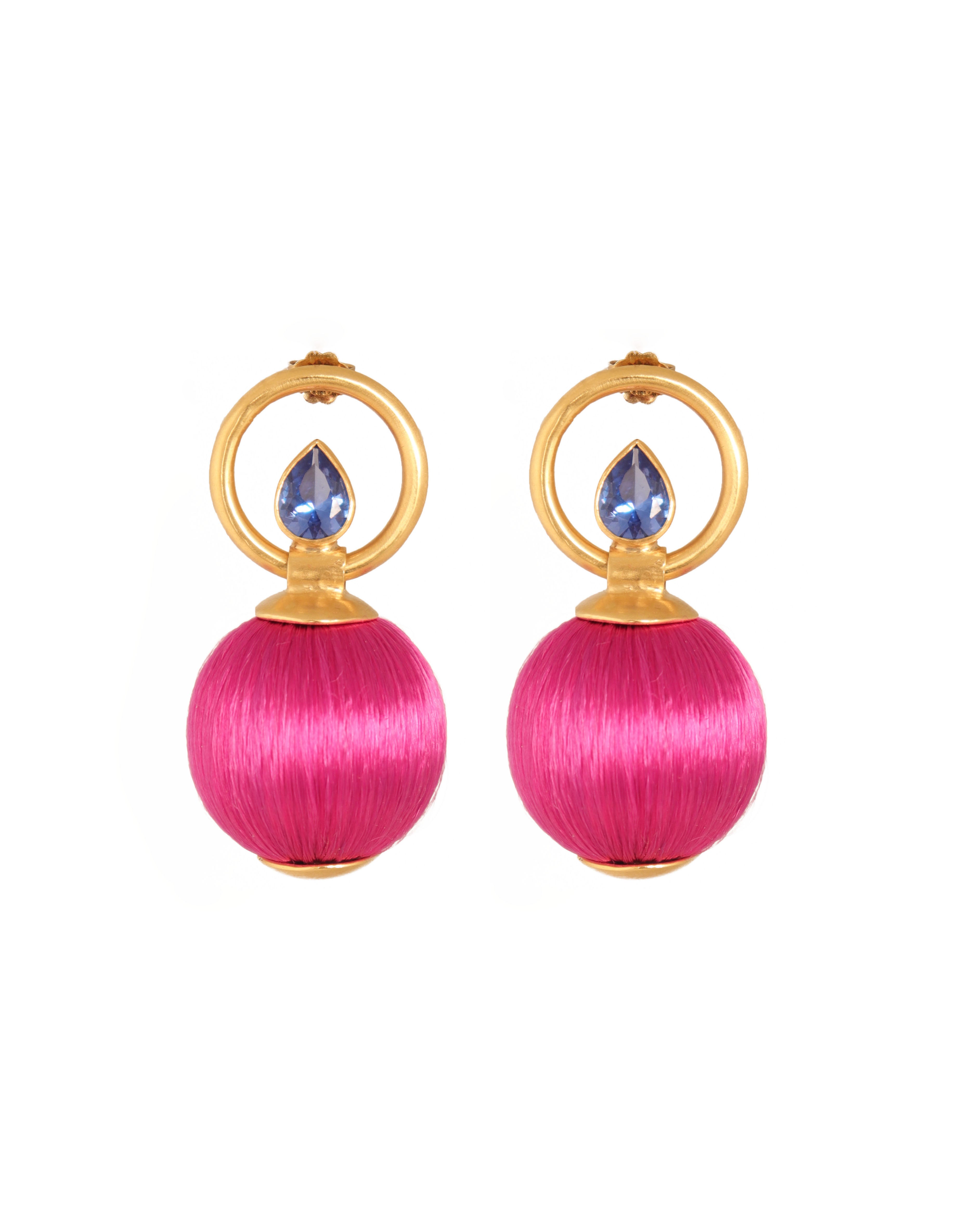 Fireball Earrings | Pink