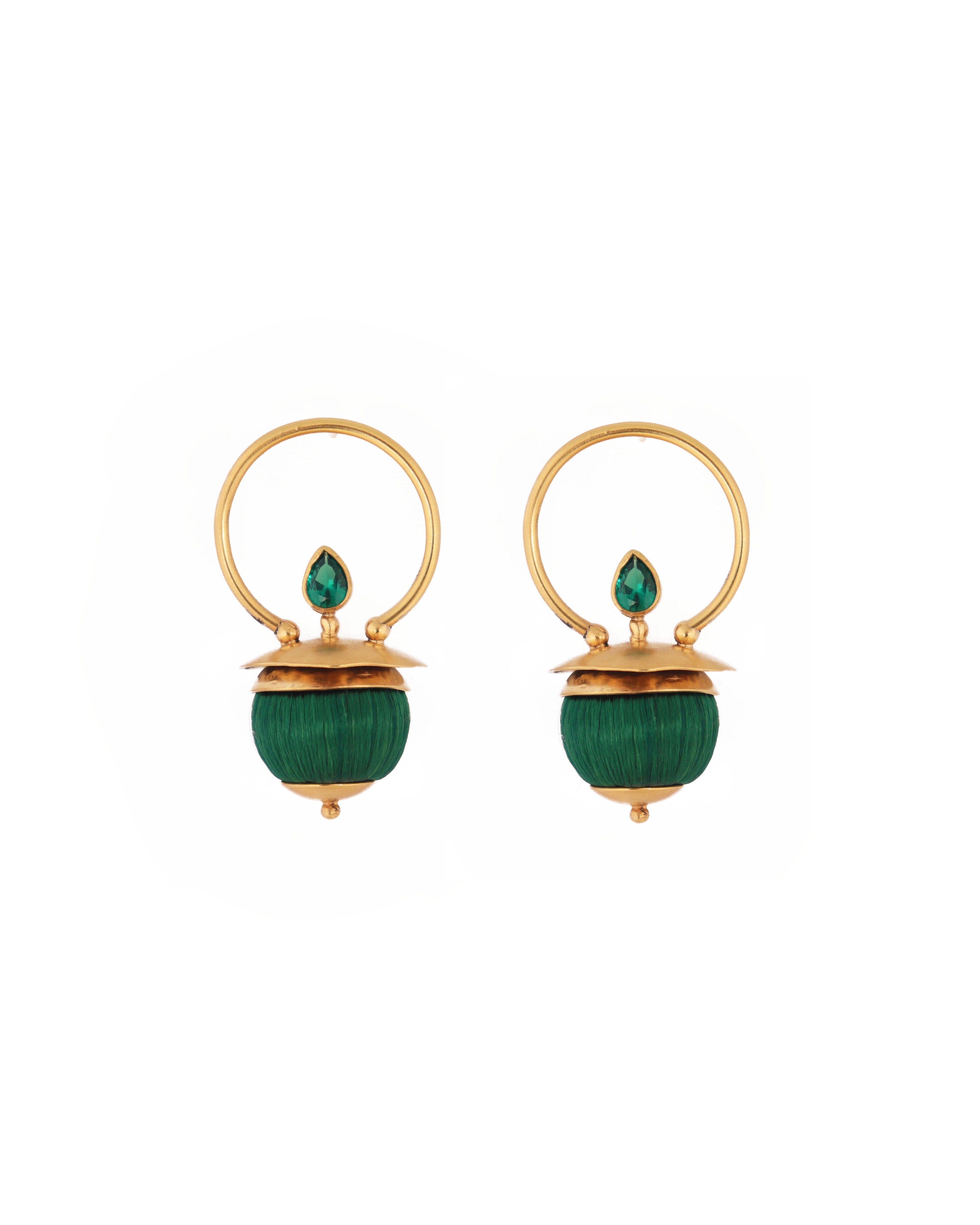 Bombs of Colour Earrings | Green