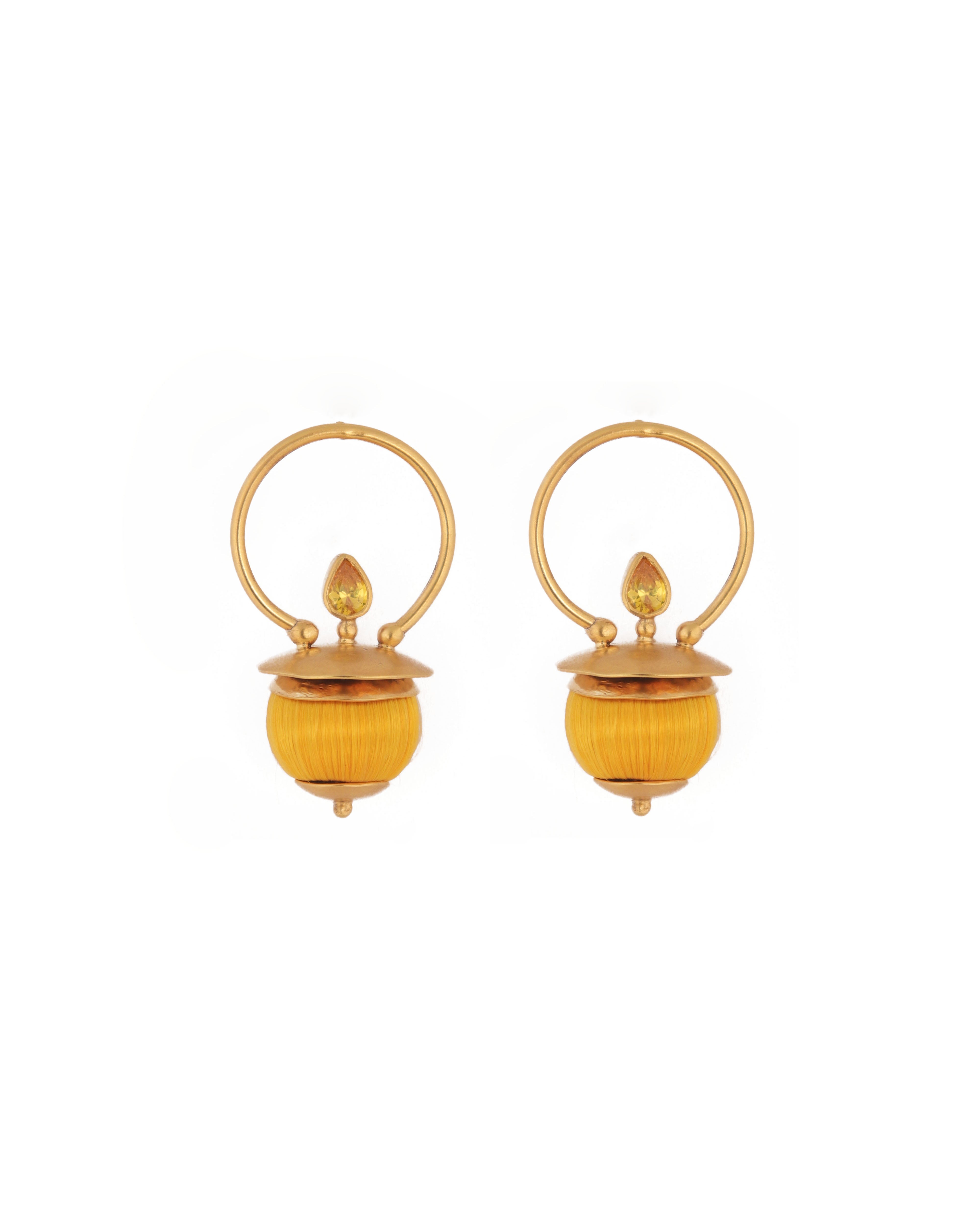 Bombs of Colour Earrings | Yellow