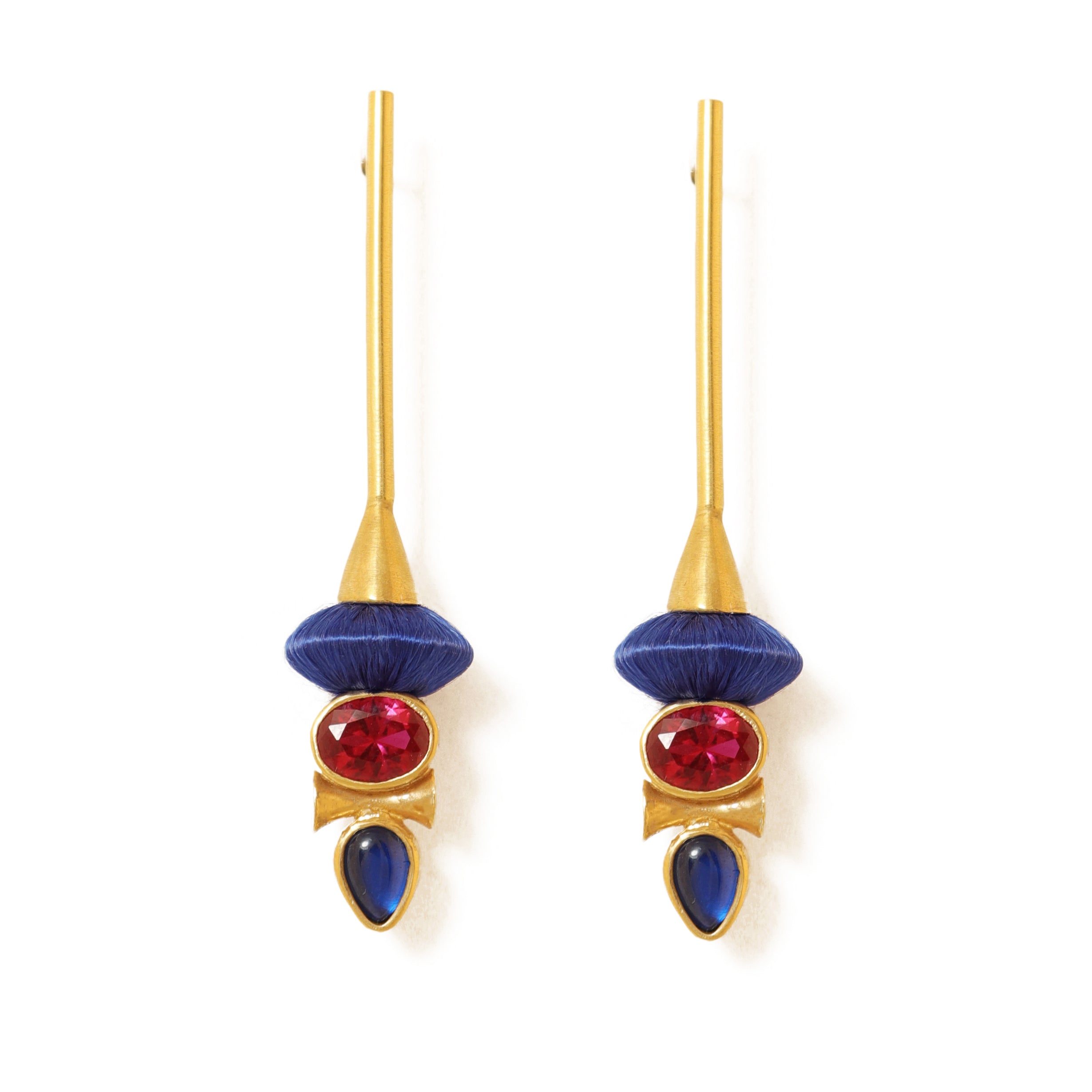 Happy Trinity Earrings | Blue