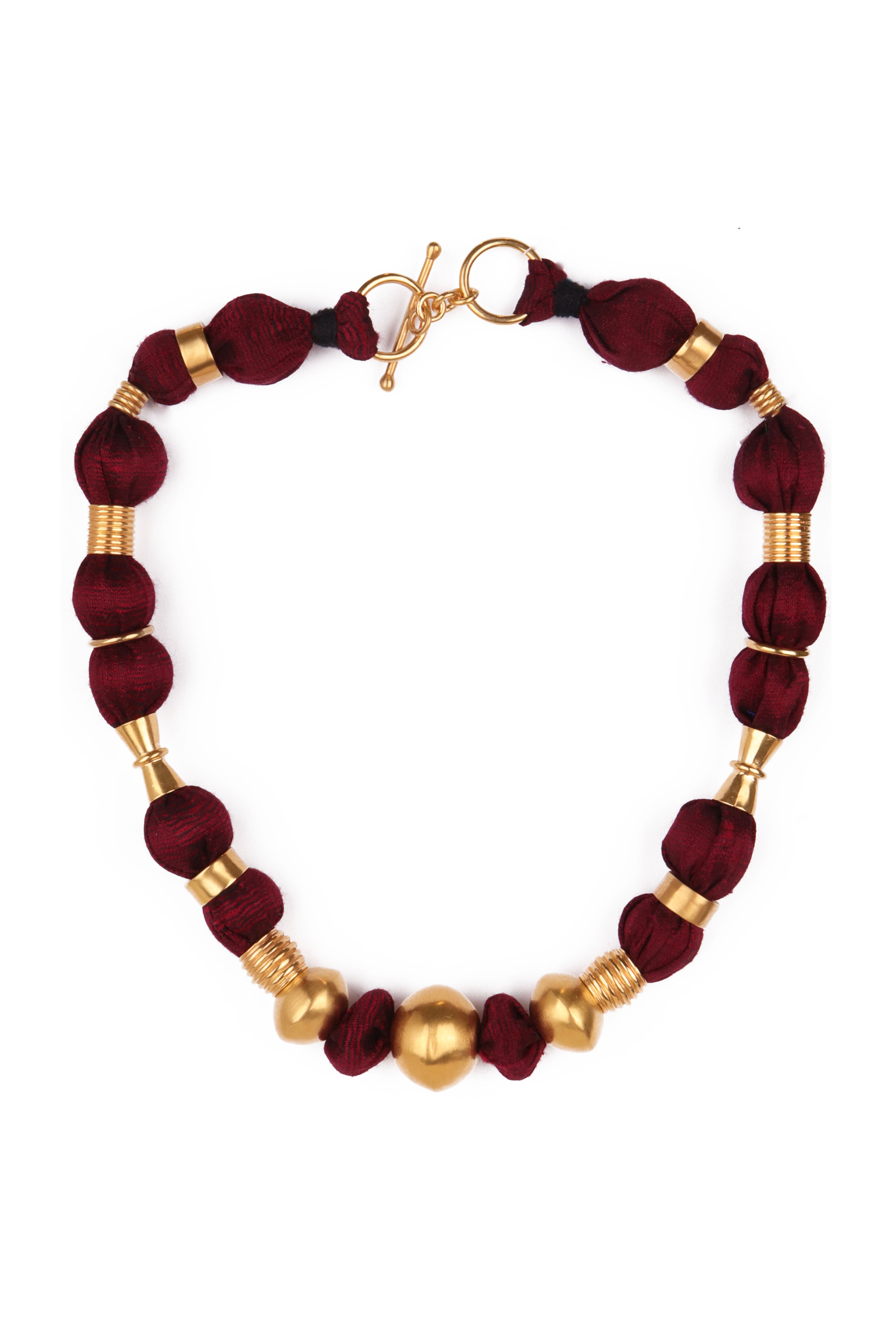 Silda Necklace | Red Wine