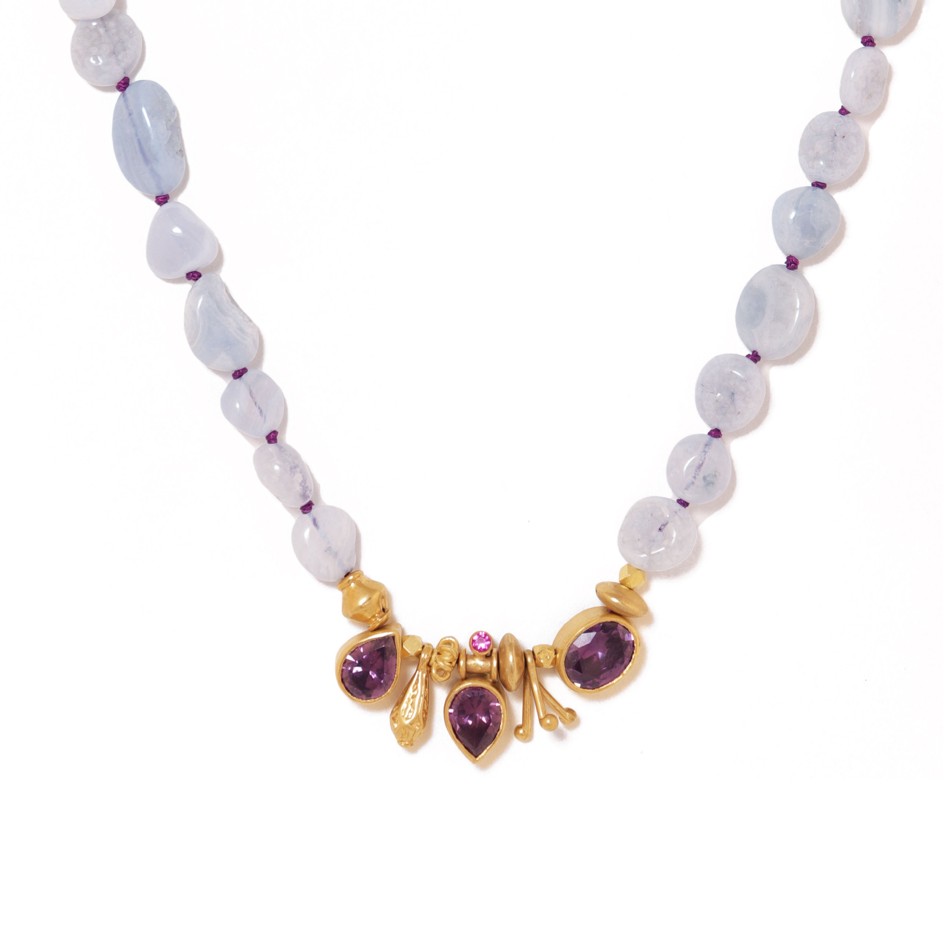 Knotty Necklace | Purple