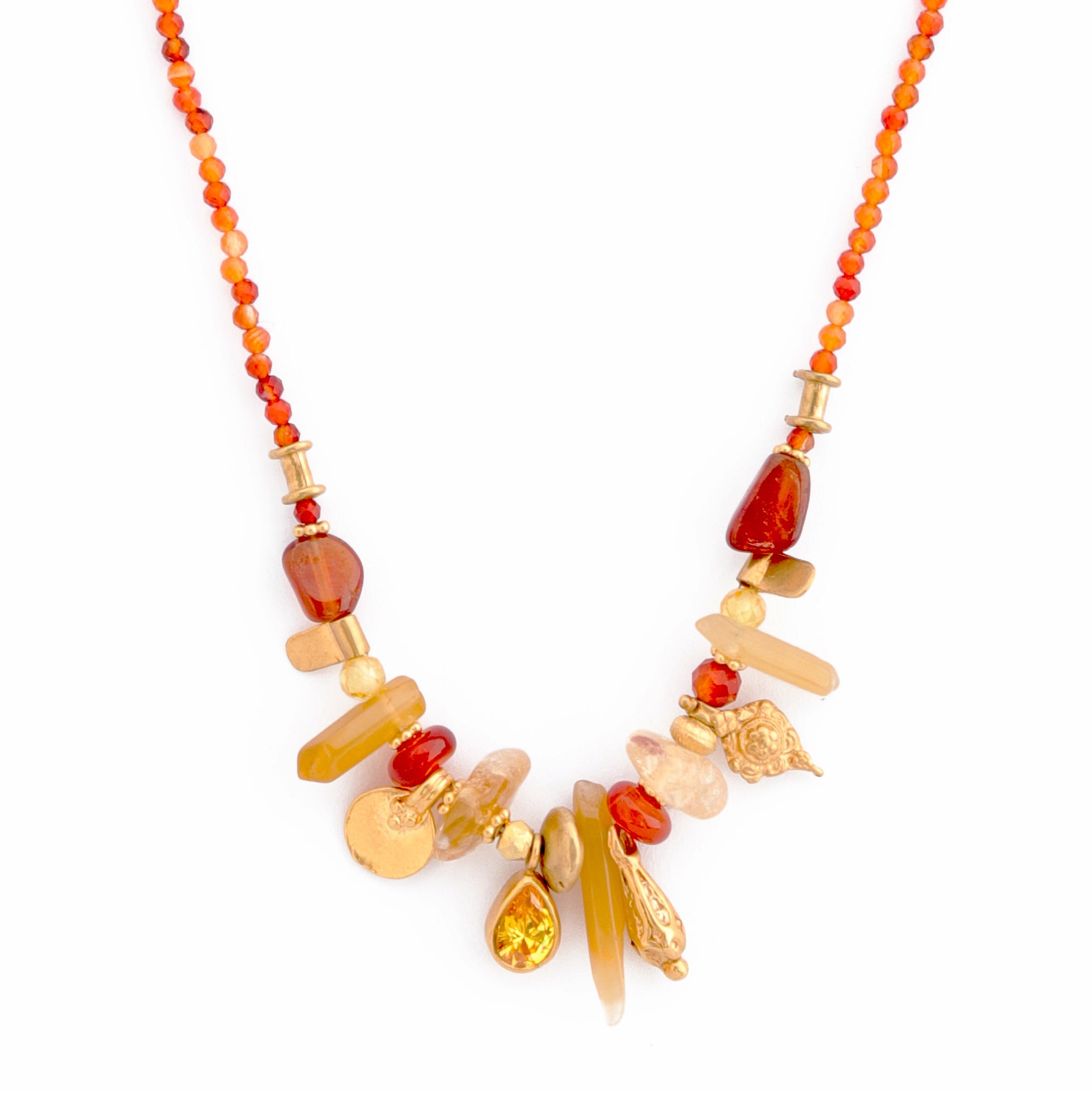 Neck Mess Necklace | Orange