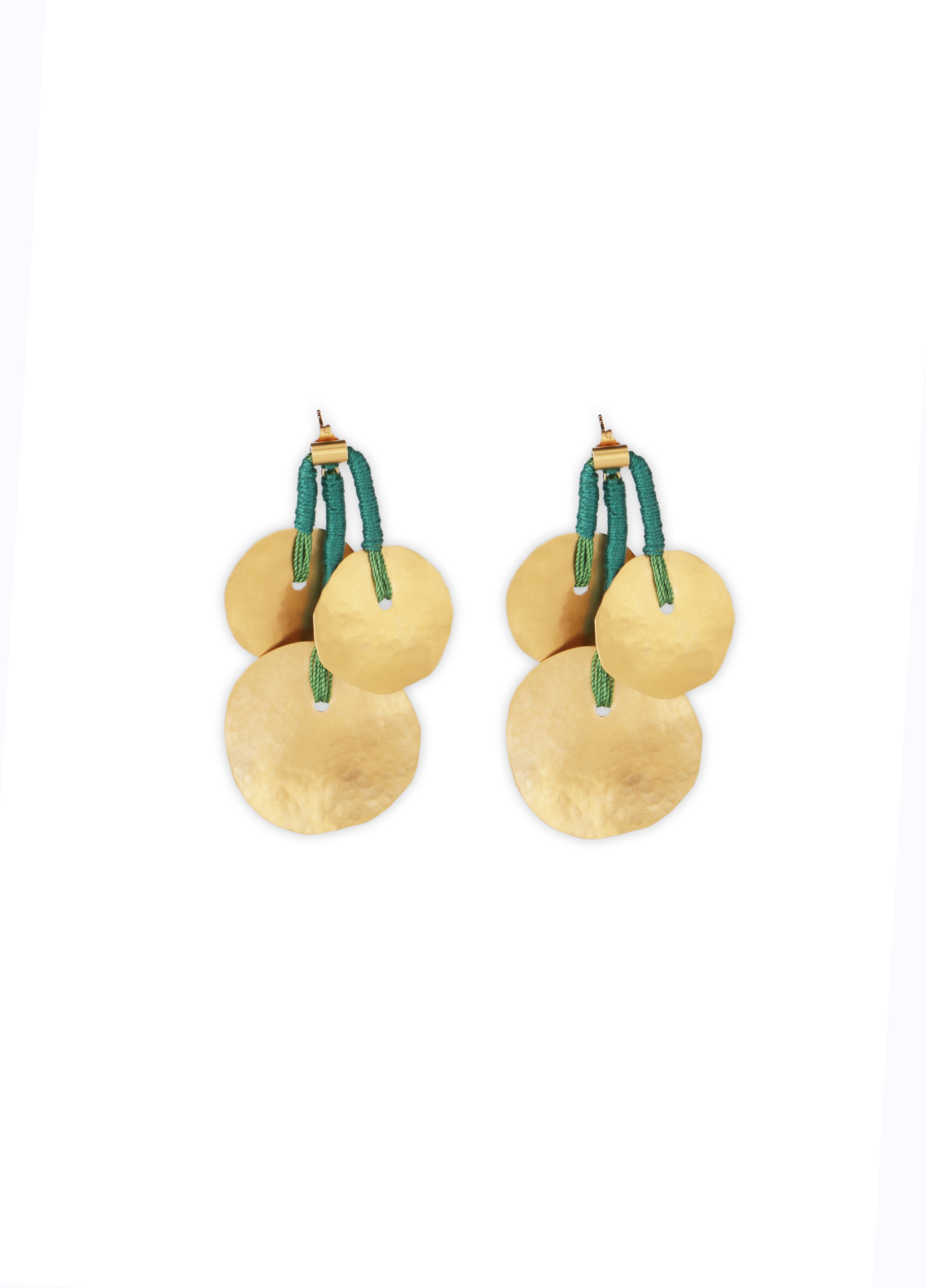 Kaya Earrings | Petrol