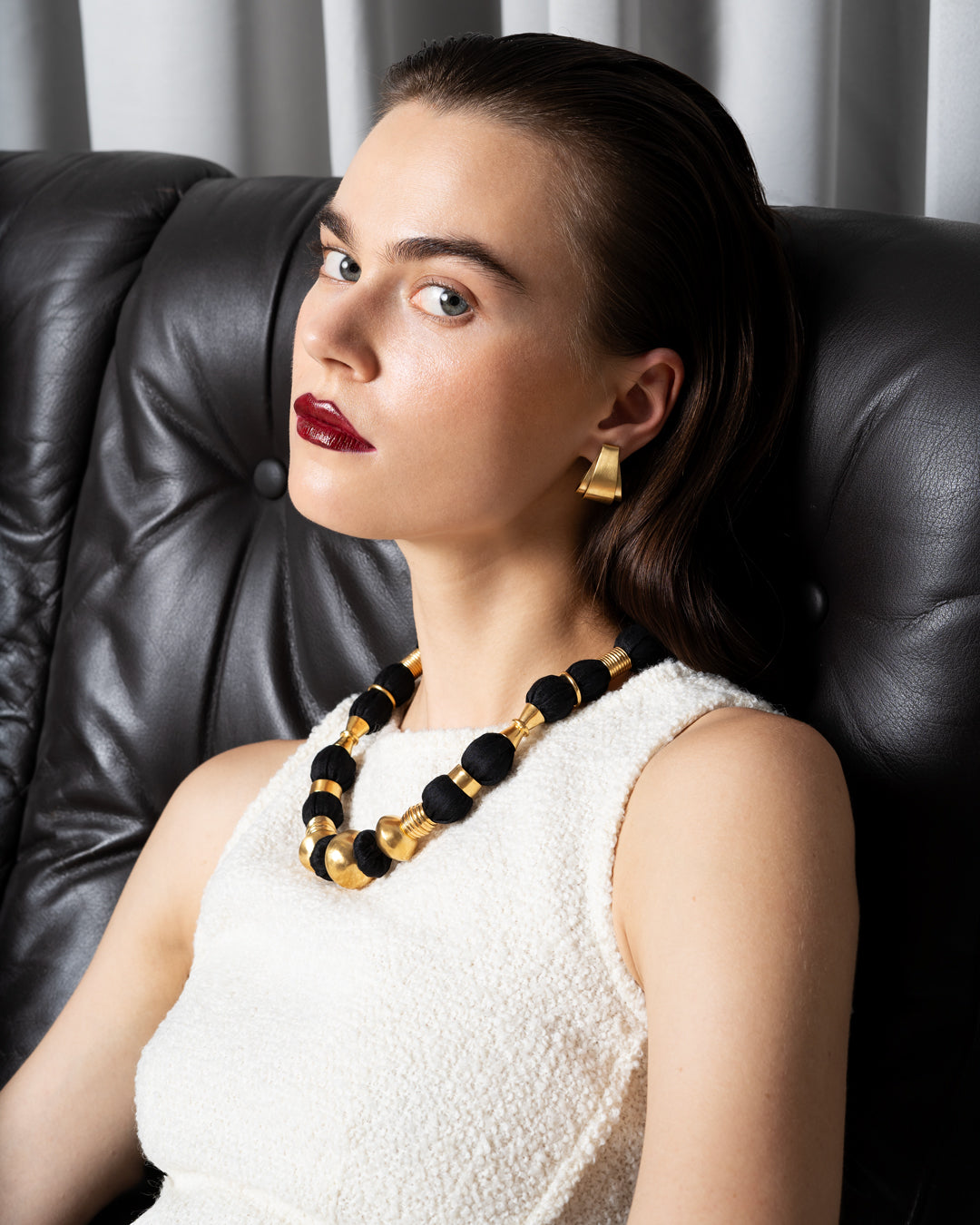 Silda Necklace | Black