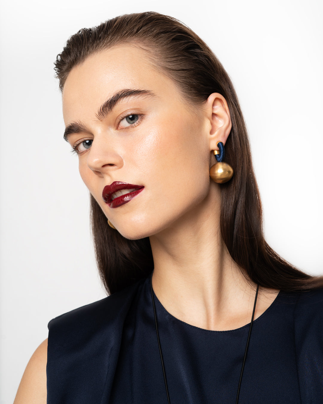 Big Sphera Hoops | Burgundy