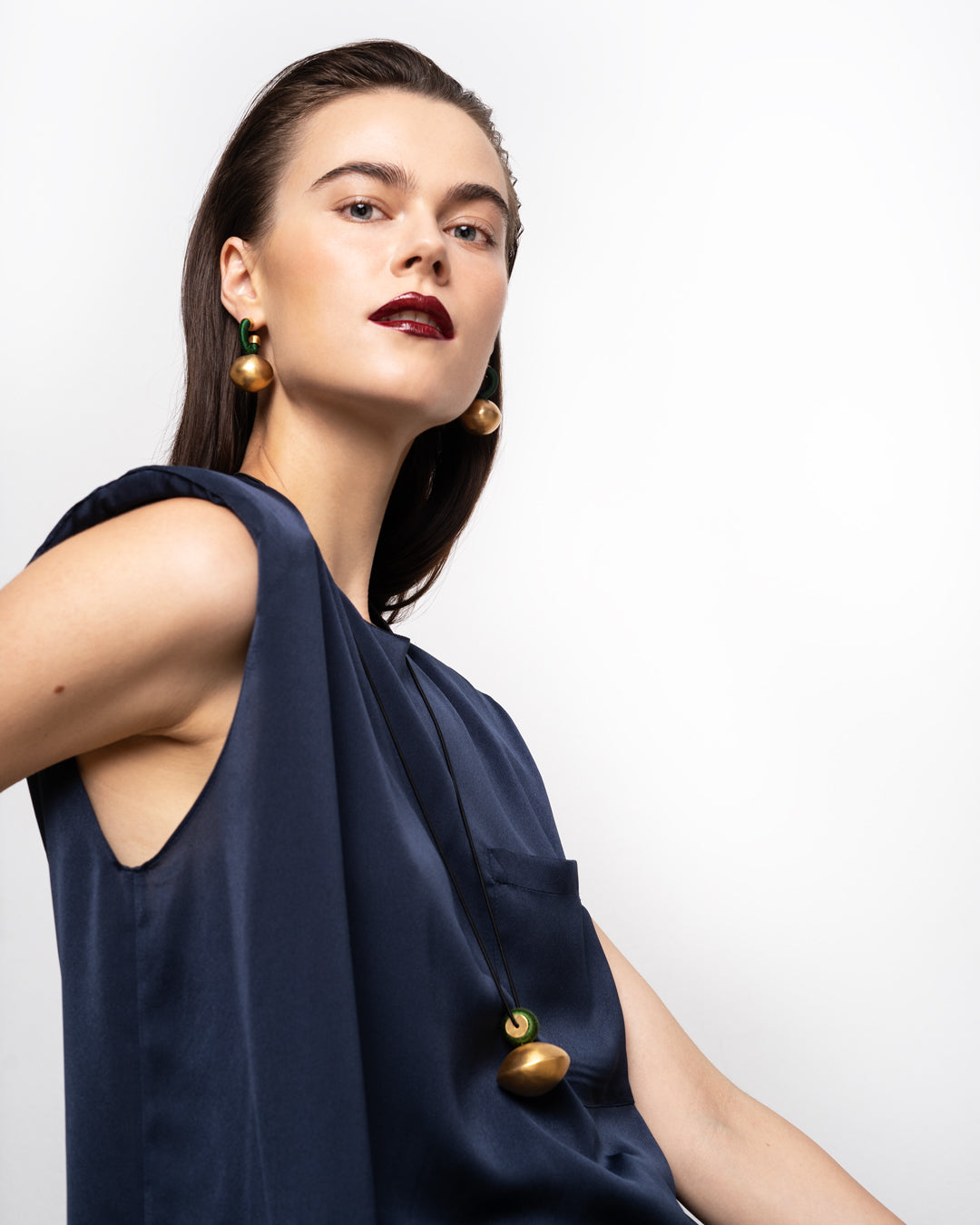 Big Sphera Hoops | Green