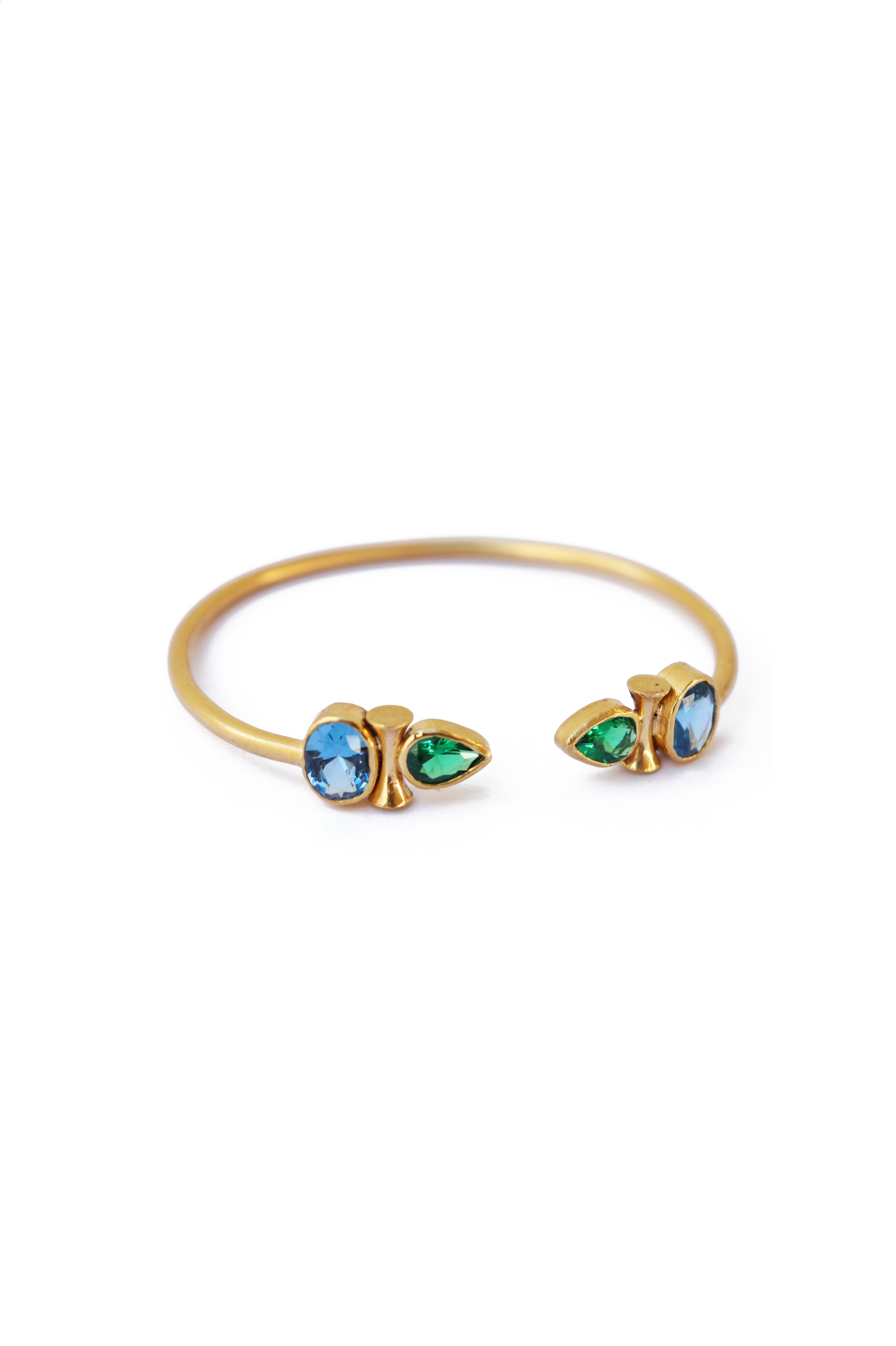 Messy Color Bangle | Blue & Green