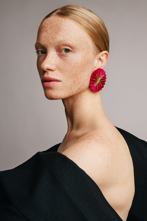Star Earrings | Fuchsia
