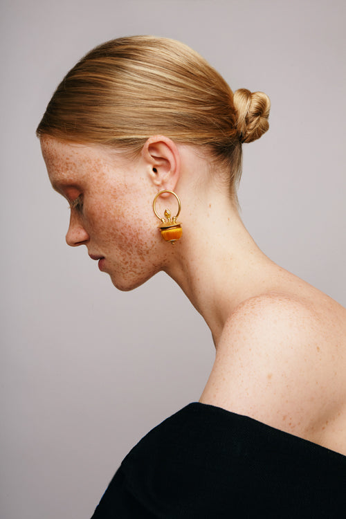 Bombs of Colour Earrings | Yellow
