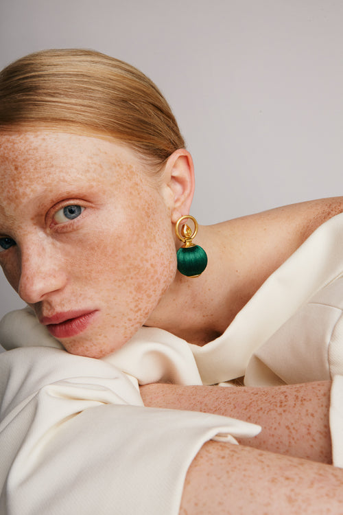 Fireball Earrings | Green