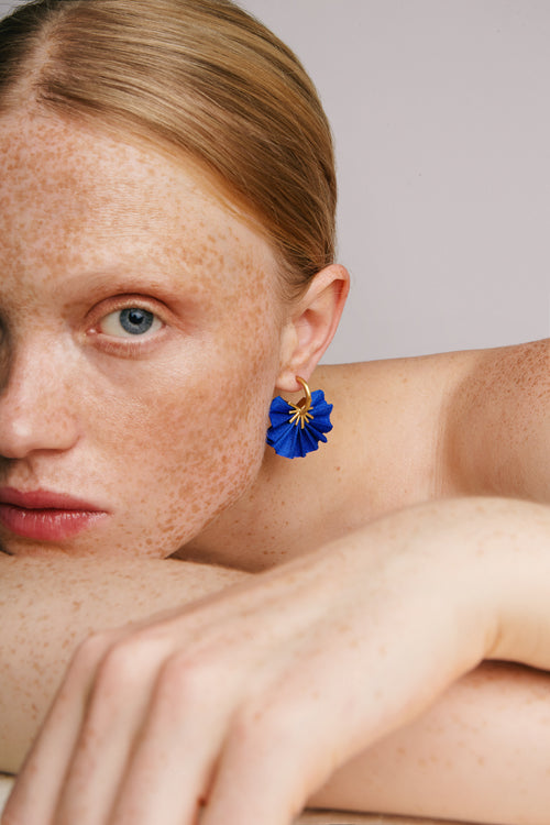 Sparkle Fan Hoops | Blue