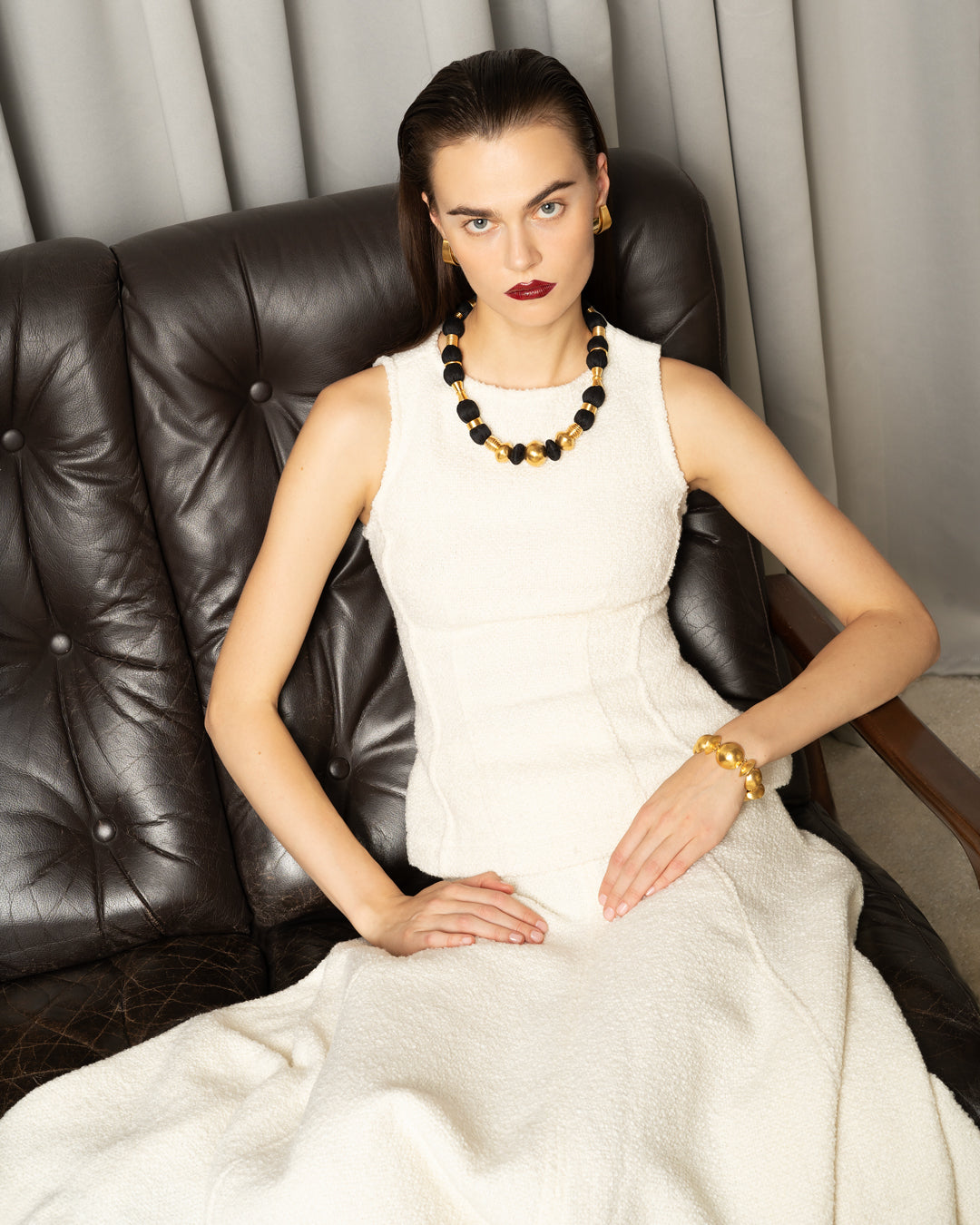 Silda Necklace | Black